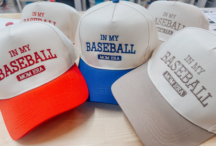 In my Baseball Era Red Embroidered Trucker Hat