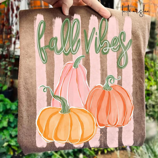 Fall Vibes Pumpkin Comfort Colors Graphic Tee