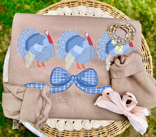 Preppy Turkey Trio Sweatshirt