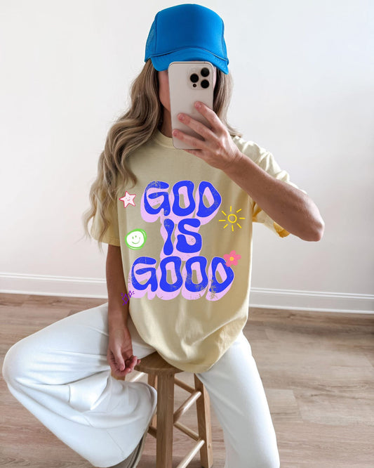 God is Good Comfort Colors Graphic Tee