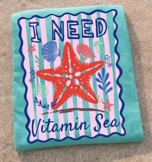Vitamin Sea Summer Comfort Colors Graphic Tee