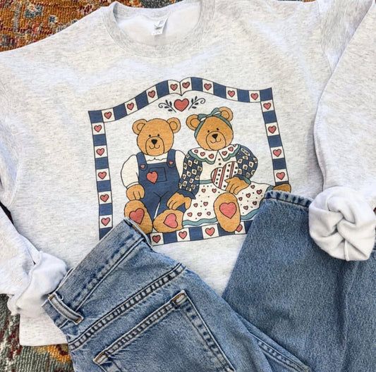Old School Vintage Teddy Bears Trendy Sweatshirt