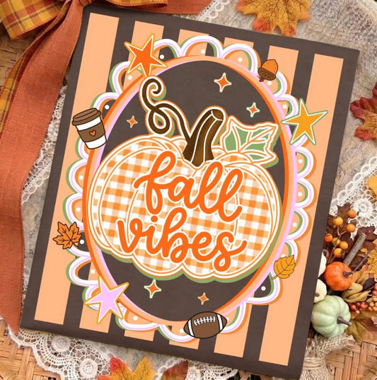 Framed Fall Vibes Pumpkins Comfort Colors Graphic Tee