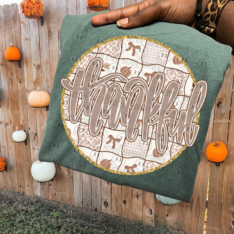 Thankful Thanksgiving Comfort Colors Graphic Tee