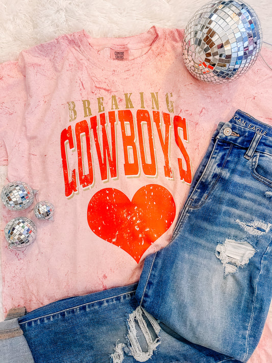 Breaking Cowboy Hearts Comfort Colors Graphic Tee