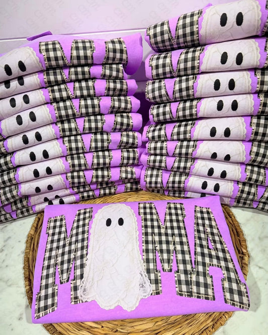 Mama Ghost Halloween Comfort Colors Graphic Tee