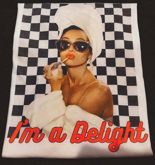 I’m a Delight Valentines Comfort Colors Graphic Tee
