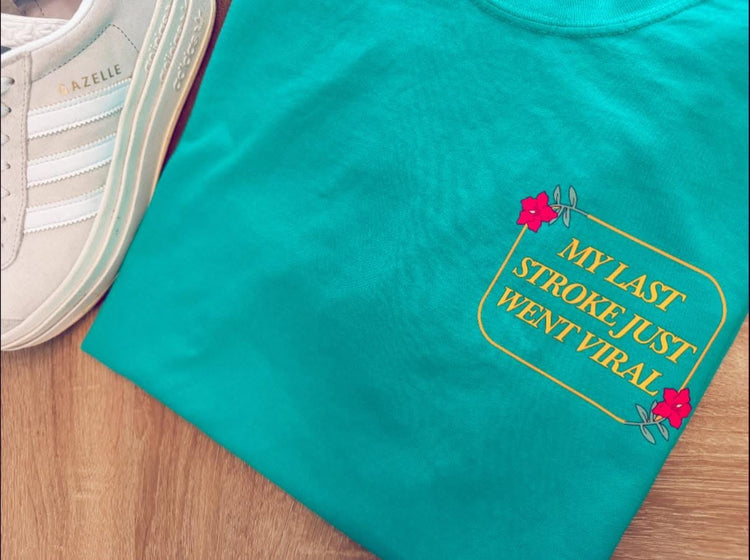 My Last Stroke Golf Comfort Colors Graphic Tee