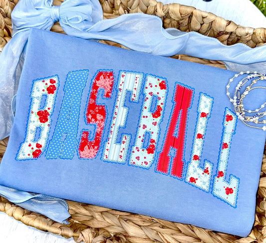 Cherry Baseball Doodle Comfort Colors Graphic Tee