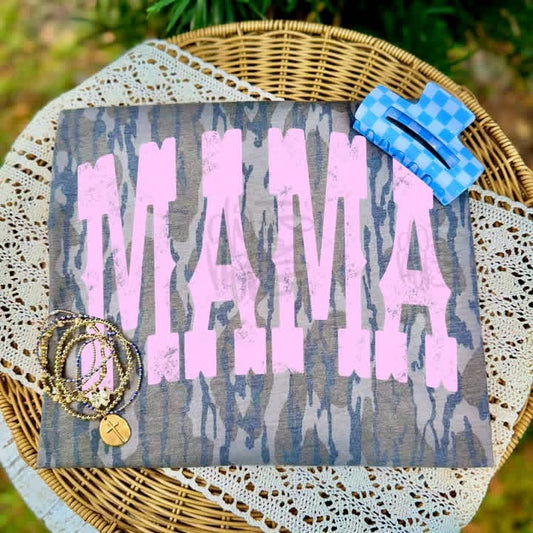 Mama Western Camo Mossy Oak Graphic Tee