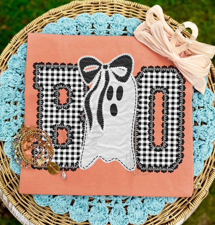 Boo Ghost Halloween Comfort Colors Graphic Tee