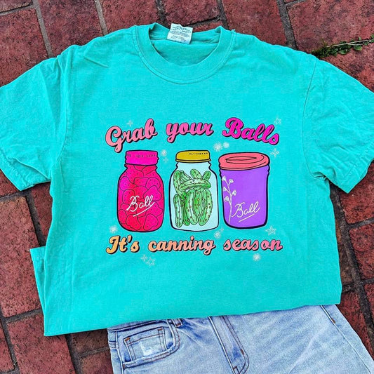 Canning Season Farming Western Comfort Colors Graphic Tee