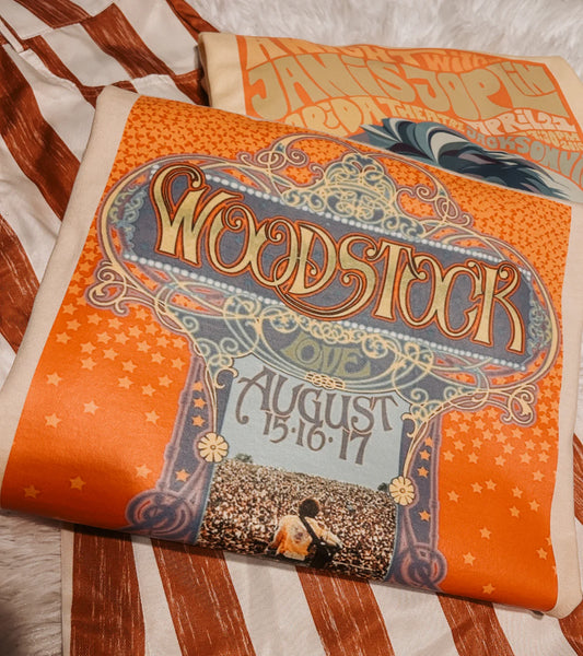 Vintage Woodstock Graphic Tee Comfort Colors