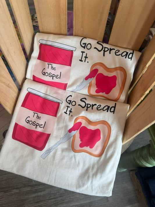 The Gospel, Just Spread It Faith Comfort Colors Graphic Tee