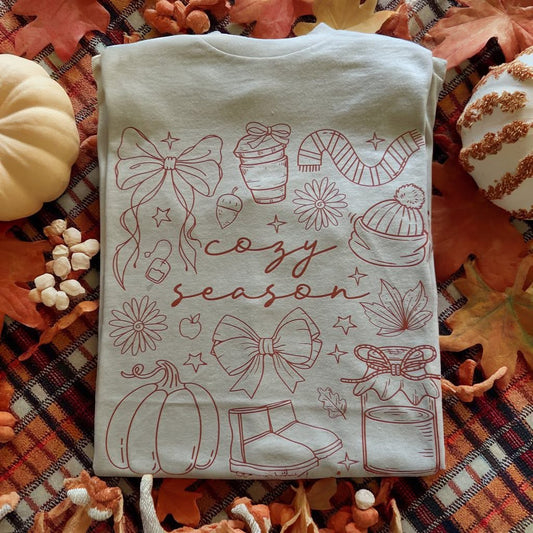 Cozy Season Fall Sand Graphic Tee