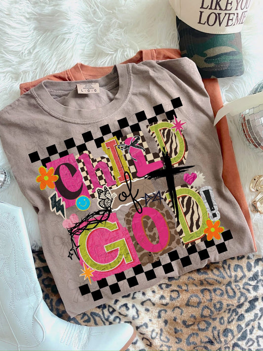 Child of God  Faith Comfort Colors Graphic Tee