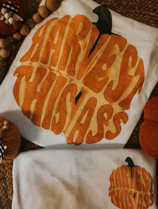 Harvest This Pumpkin Comfort Colors Colorblast Graphic Tee