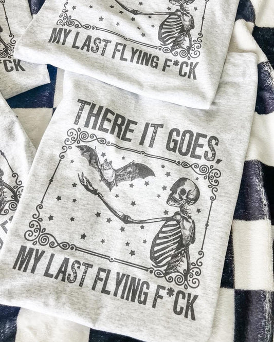 Last Flying F Halloween Snarky Funny Graphic Tee