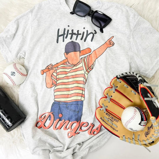Hitting Dingers Baseball Graphic Tee