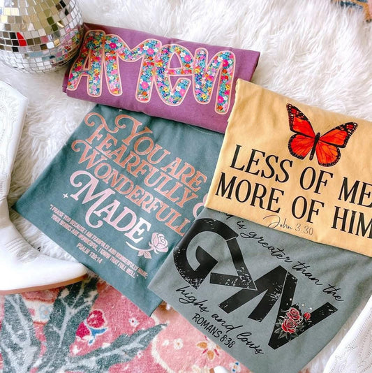 Less of Me, More of Him Comfort Colors Graphic Tee