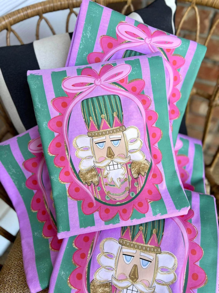 Preppy Neon Nutcracker Christmas Comfort Colors Tee