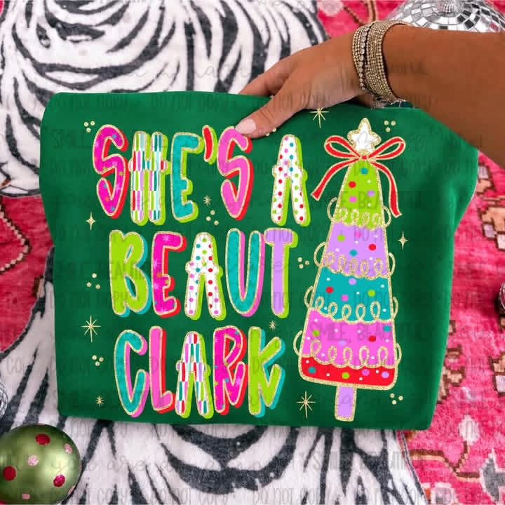 She’s A Beaut Christmas Comfort Colors Tee