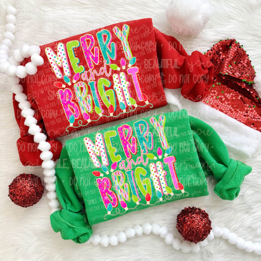 Merry & Bright Christmas Sweatshirt