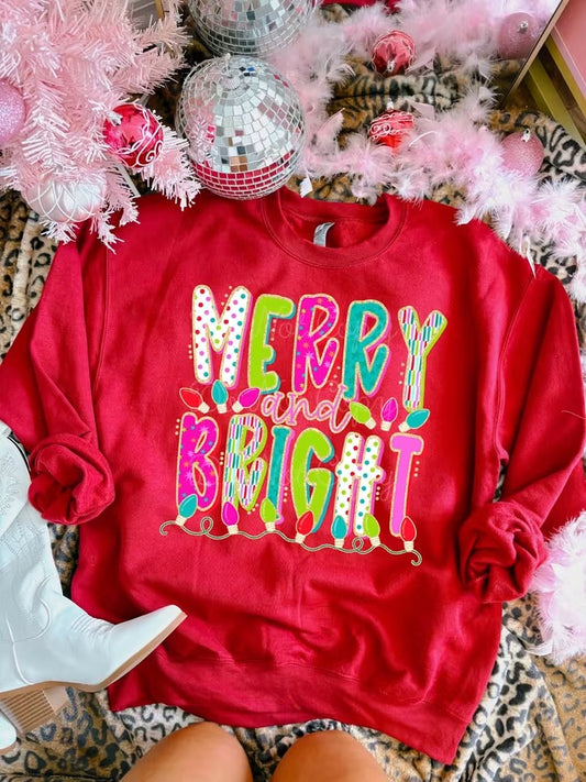 Merry & Bright Christmas Sweatshirt