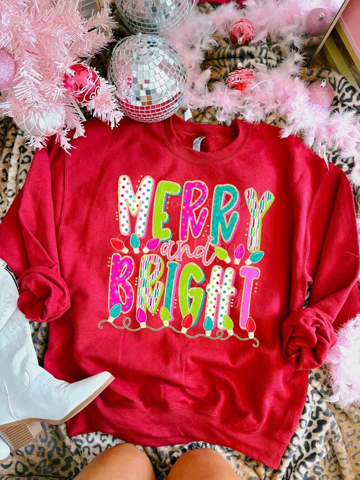 Merry & Bright Christmas Sweatshirt