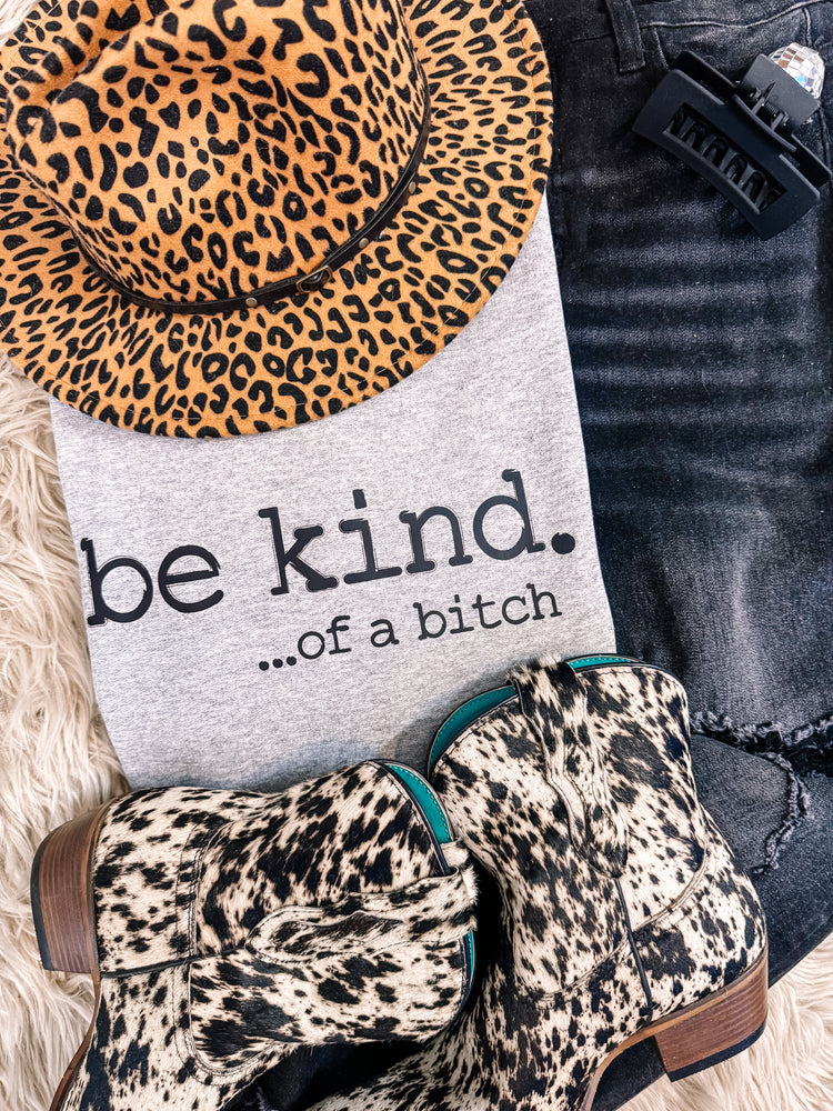 Be Kind of a B…. Sweatshirt - Athletic Heather Grey