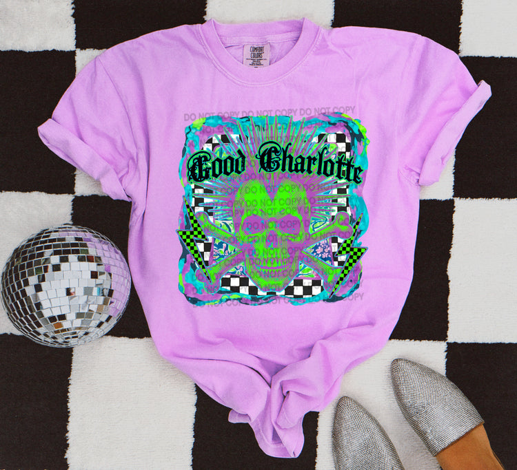 Neon Charlotte Comfort Colors Graphic Tee