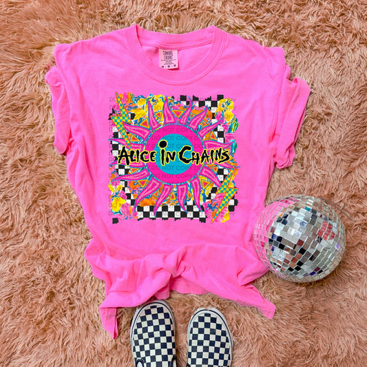 Neon Alice Comfort Colors Graphic Tee