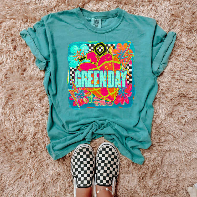 Neon Green Day Comfort Colors Graphic Tee