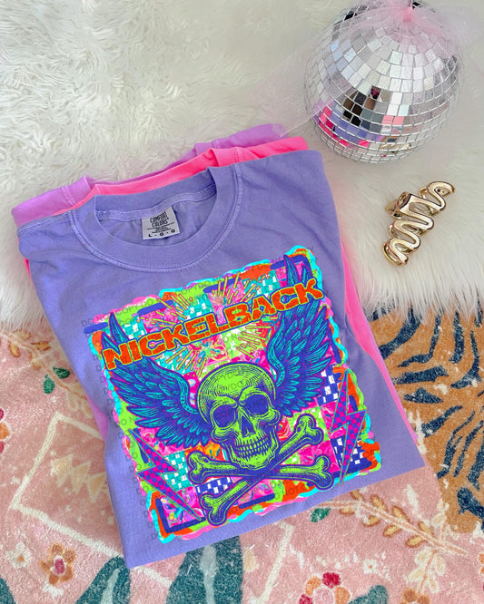Neon Nickleback Comfort Colors Graphic Tee