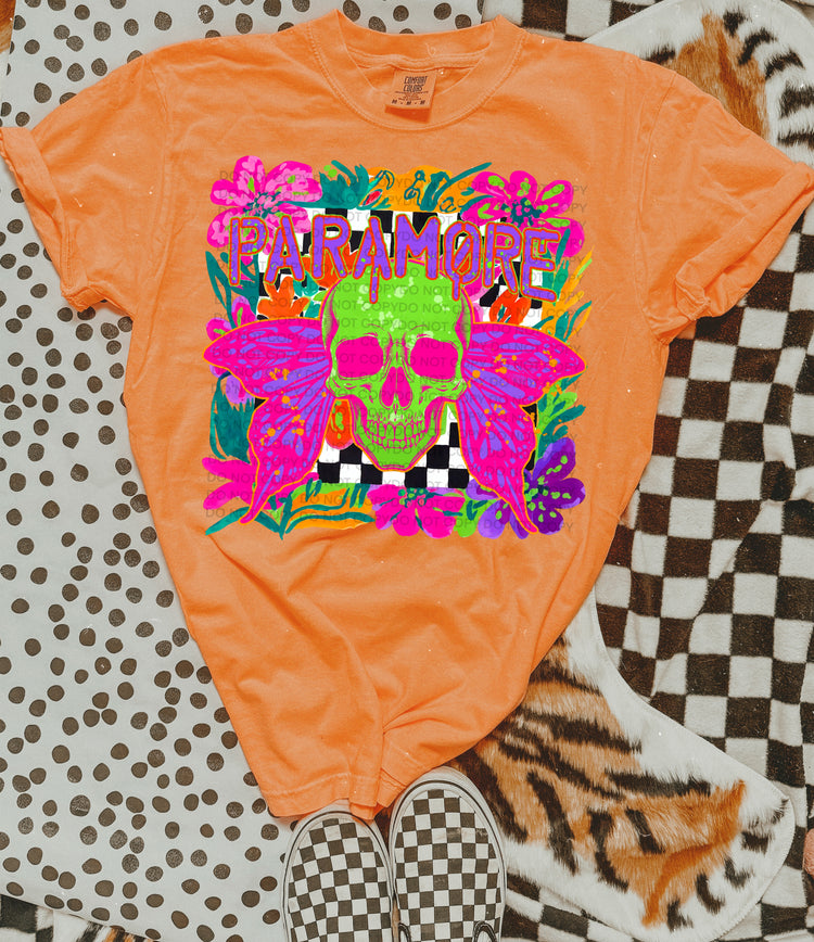 Neon Paramore Comfort Colors Graphic Tee
