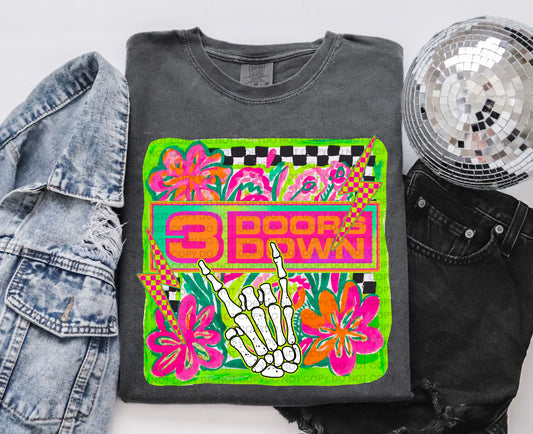 Neon 3 Doors Down Comfort Colors Graphic Tee