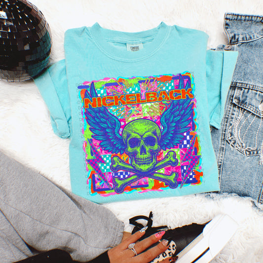Neon Nickleback 2 Comfort Colors Graphic Tee