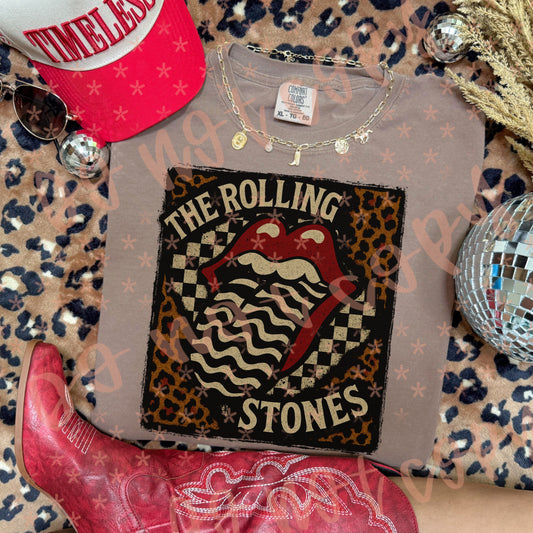 Leopard Checkered The RS Music Comfort Colors Graphic Tee