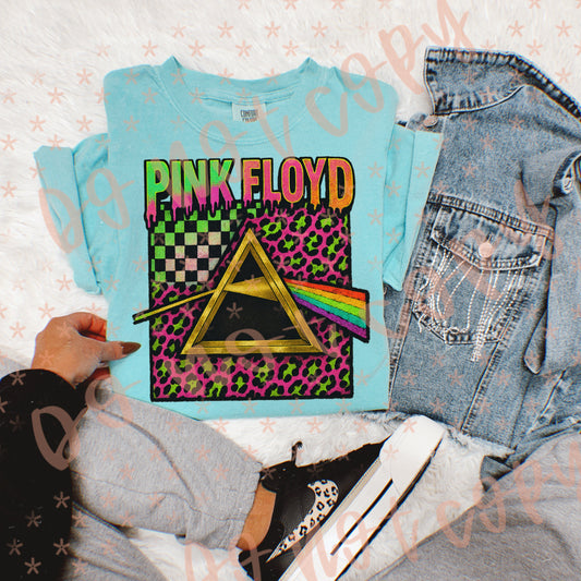 Neon Checkered PF Comfort Colors Graphic Tee