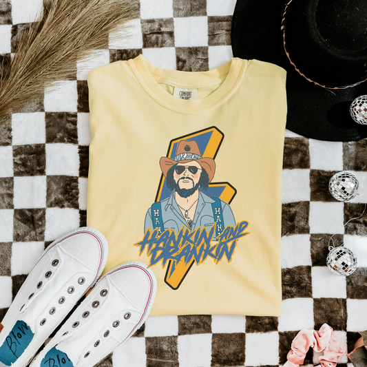 Hankin' & Drankin' Butter Comfort Colors Graphic Tee