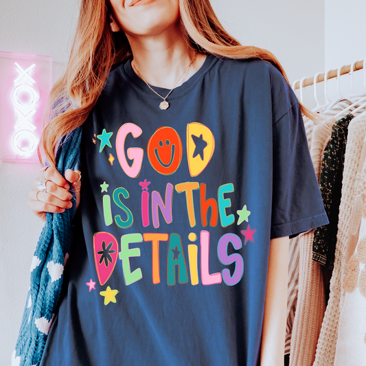 God is in the Details Faith Graphic Tee