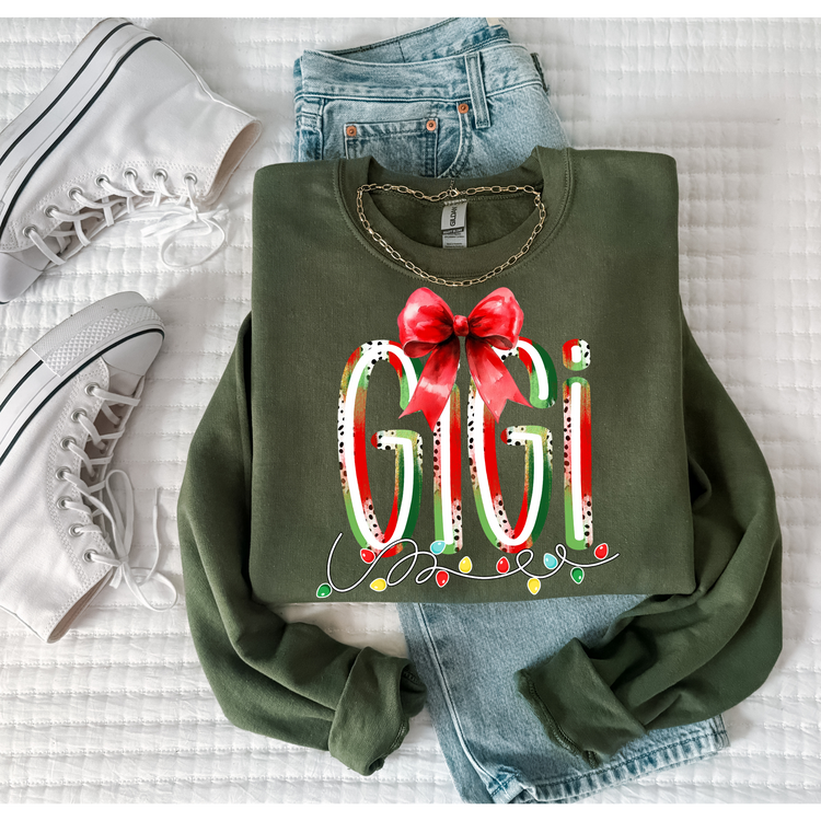 Gigi Christmas Lights Christmas Sweatshirt