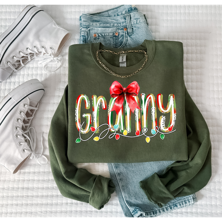 Granny Christmas Lights Christmas Sweatshirt