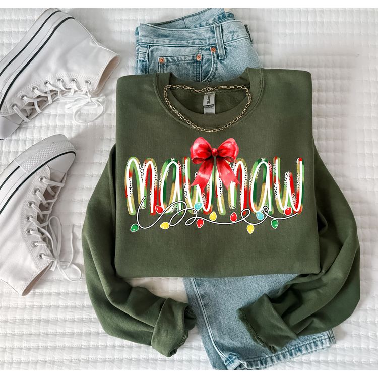 MawMaw Christmas Lights Christmas Sweatshirt