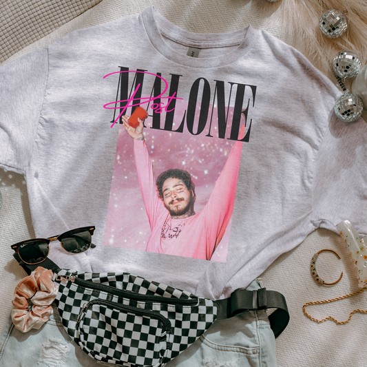 Black PM Vintage 90's Style Graphic Tee