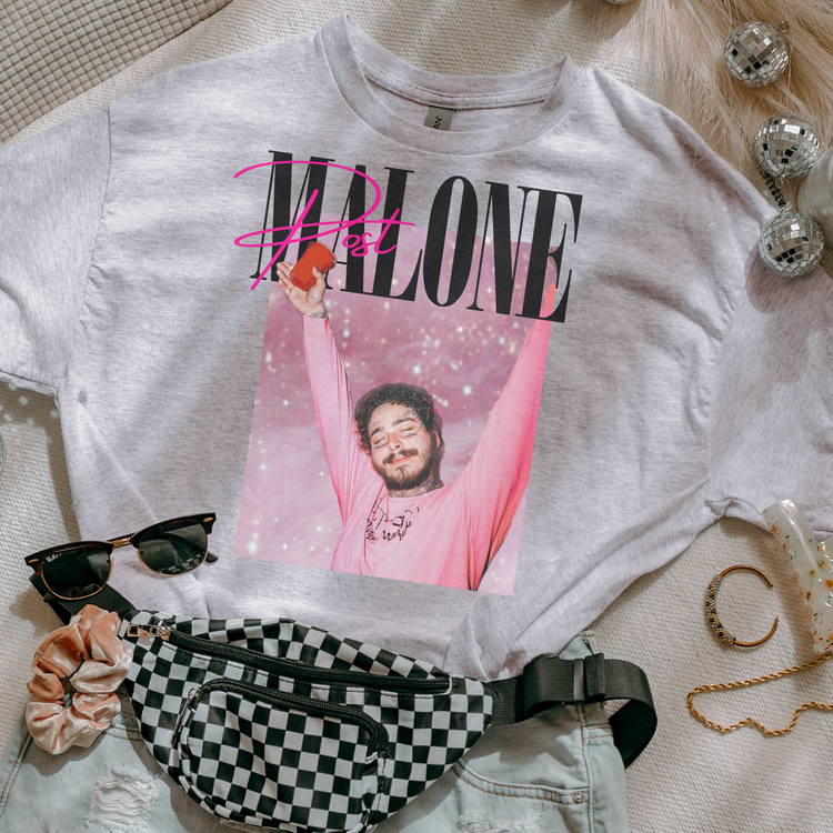 Black PM Vintage 90's Style Graphic Tee
