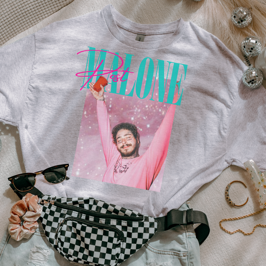 Teal PM Vintage 90's Style Graphic Tee