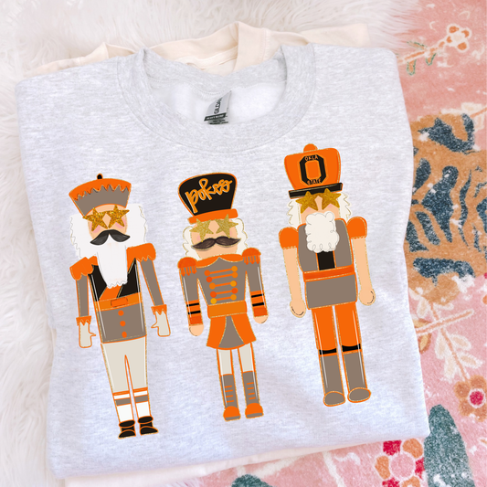 Preppy Nutcrackers Pokes Christmas Sweatshirt