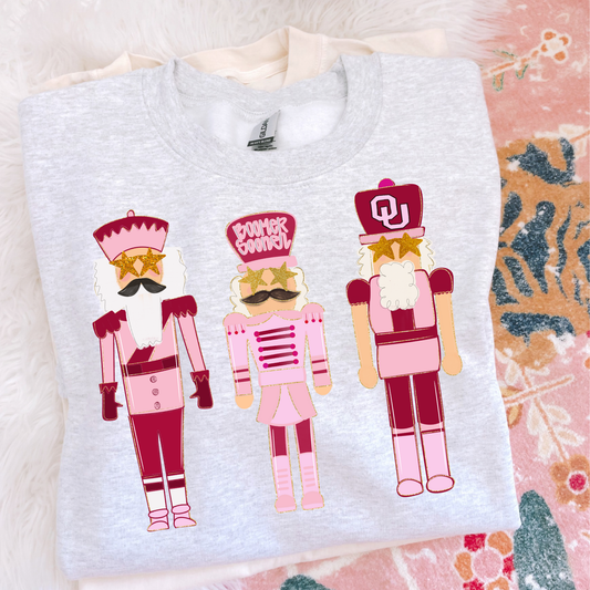 Preppy Nutcrackers Boomer Christmas Sweatshirt
