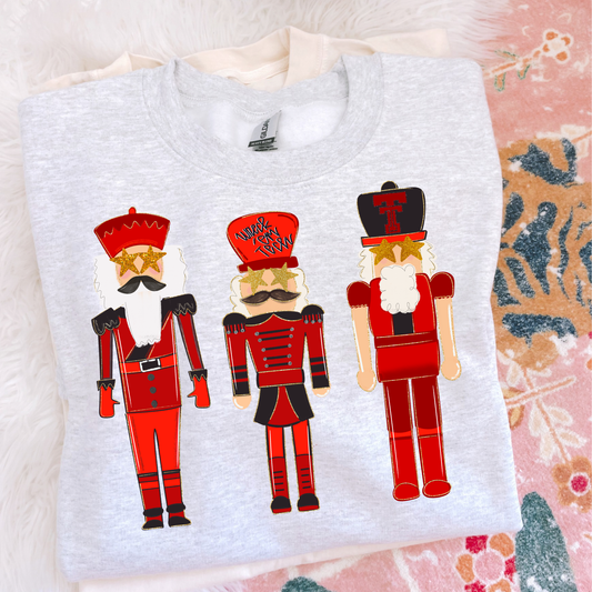 Preppy Nutcrackers Wreck Em' Christmas Sweatshirt